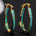 Caspian Edge Hoops | Gold