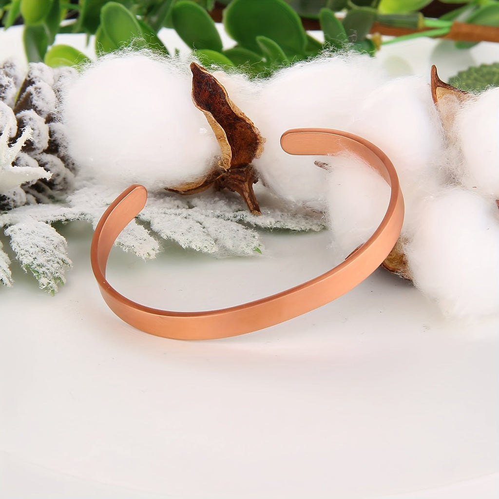 Minimalist Copper Cuff Bracelet