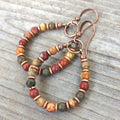 Sylvie Woodland Copper Earrings