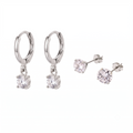 Larmes de Lune Stone Earrings Set | White Gold