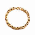 Lucian Crown Link Bracelet | Gold