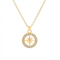 North Star Pendant Necklace | Gold