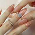 Bridal Cushion 2PC Ring Set | Rose Gold