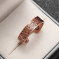 Runic Weave Copper Ring