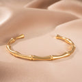 Bamboo Cuff Bracelet | Gold