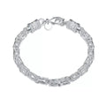 Maximus Royal Weave Bracelet | White Gold