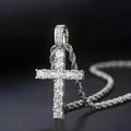 Cross necklace | White Gold