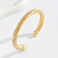 Prime Twisted Cuff Bracelet | Gold