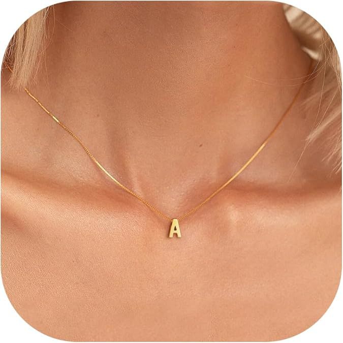 Love letter initial necklace - Gold