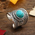 Ravik Stone Open Ring | White Gold
