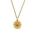 Compass Pendant Necklace | Gold