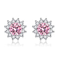 Sunlit Muse Earrings Pink | White Gold