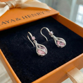 Rosalith Lumen Twist Earrings | White Gold