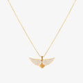 Soaring Angel Wings Necklace | Gold