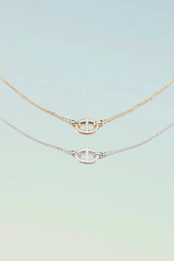 Isla Marina Necklace | White Gold