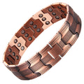 Ribbed Mosaic Copper Bracelet