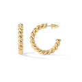 Rope Twist Hoops | Gold