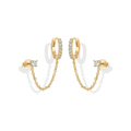 Adella Chain Earrings | Gold