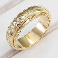 Antique Gold Flower Ring - Gold