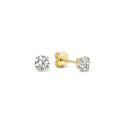 Larmes de Lune Stone Stud Earrings | Gold